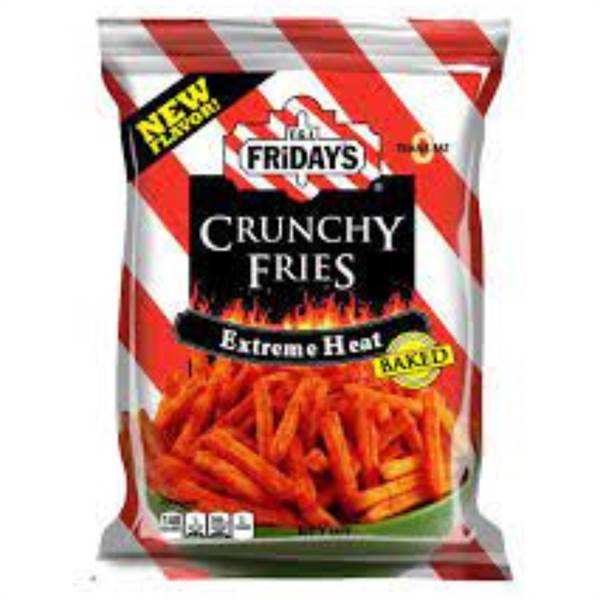 T.G.I. Fridays Extreme Heat Baked Crunchy Fries Pouch Imported